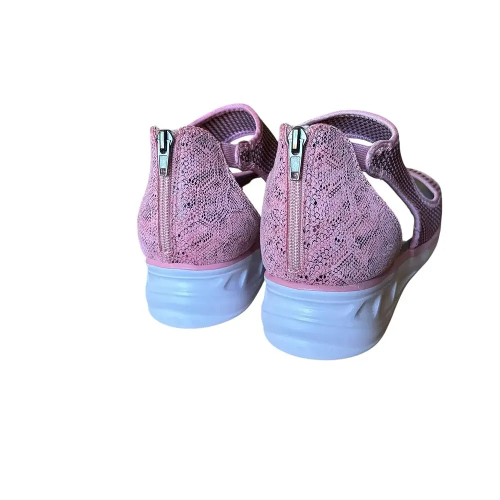 NWT JBU by Jambu Women’s Margot Memory Foam Comfort Sandals Blush Shake Size 11m